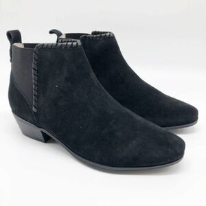 JACK ROGERS Tori Chelsea Suede Black Bootie